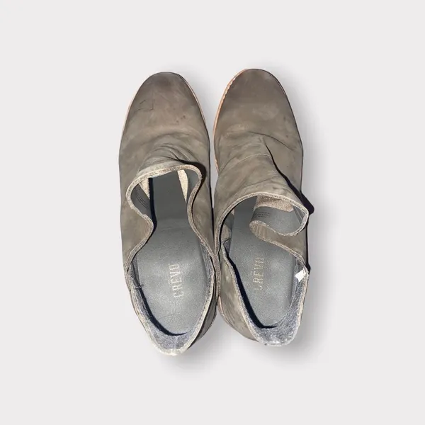 Crevo Taupe Leather Booties Shoe Size 7 - Image 2