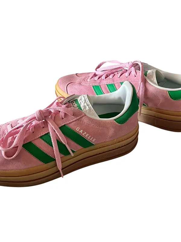 Adidas Originals Gazelle Bold True Pink Green Platform Women’s Size 8.5 Ex Cond - Image 10