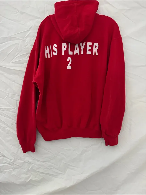 Women’s Red Pullover Sweatshirt Size XL - Image 3