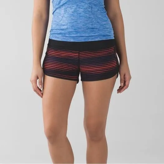 Lululemon Run: Speed Short 4-Way Stretch – Twisted Dune Alarming Black – Size 2 - Image 6