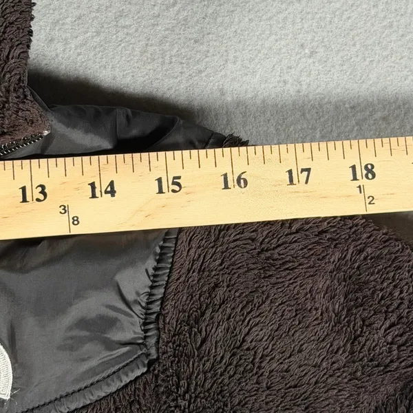 The North Face Osito Hybrid Full Zip Fleece Hoodie Black Large Jacket - Image 5