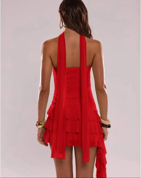 Red mini dress - Image 2