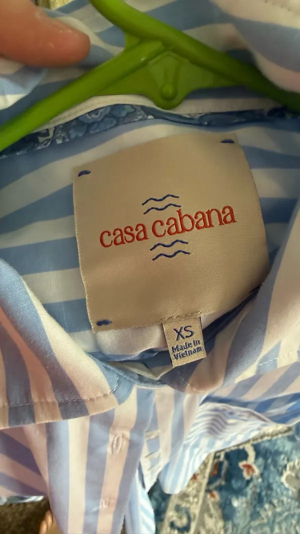 Striped button down Blue Size XS - Image 3