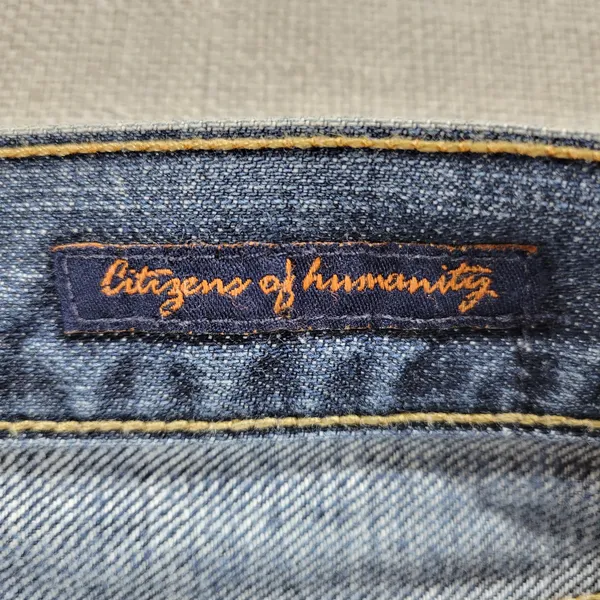 Citizens of Humanity Womens Jeans Sz 27 Blue Kelly 001 Low Waist Bootcut Stretch - Image 6