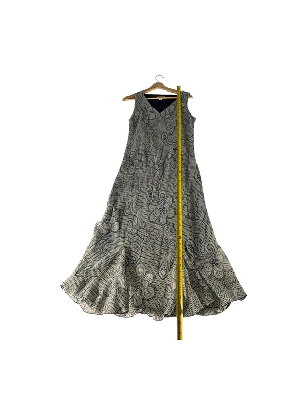 Vintage Y2K Dressbarn Paisley Midi Dress 8 Whimsigoth Fairy Grunge Boho V Neck - Image 11