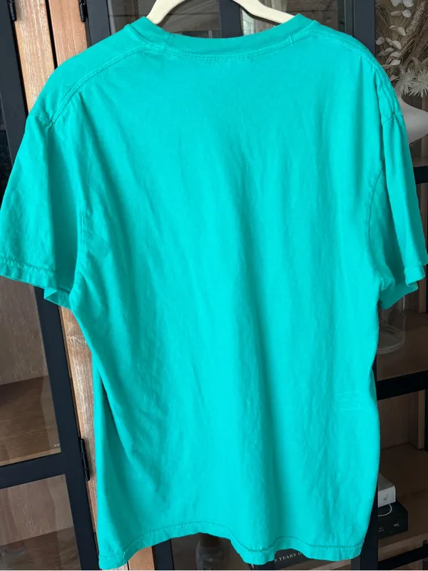 Booked & Busy comfort colors boxy tee teal puffy crewneck short sleeve - Image 4