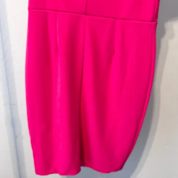 A’GACI Fuchsia Pink Ruffle Delight Dress Large NWT - Image 6