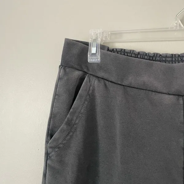 Anthropologie Daily Practice Size M Gray Wide Leg Sweat Pants Lounge Cozy Pockets - Image 3