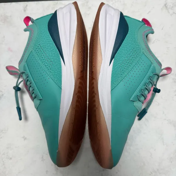 Women's Clove Pacific Palm Sneakers Nurse Healthcare Shoes 8.5 Teal and Pink - Image 4