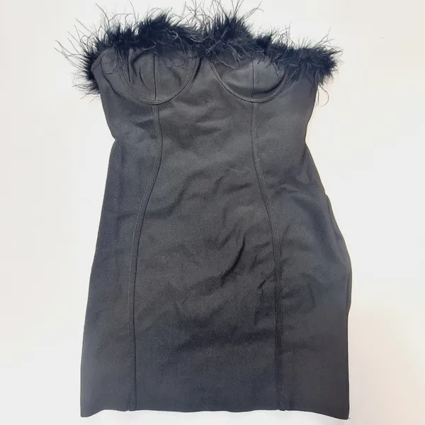 Superdown Ramona Bustier Dress in Black XL - Image 3