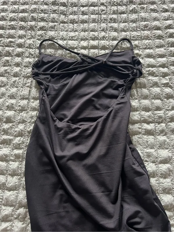 Princess Polly Black Halter Maxi Dress - Image 3