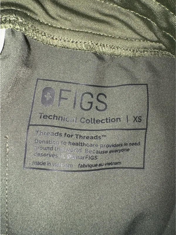 Green FIGS Scrub Pants - Image 3
