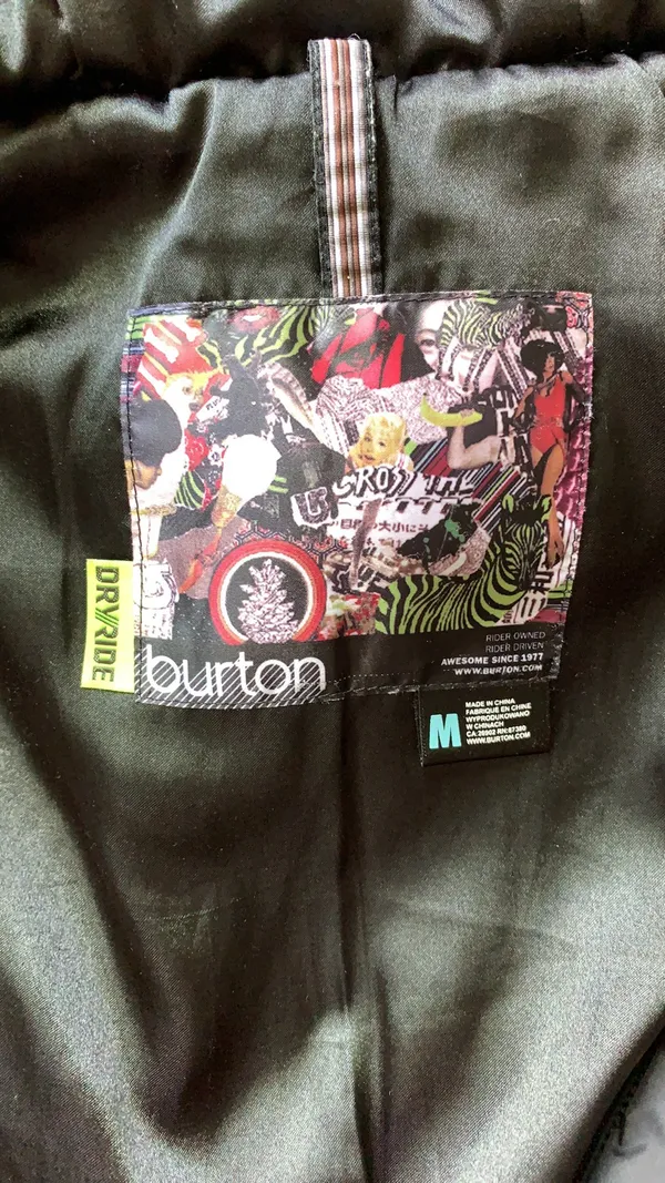 Burton Sly Puff Vest Black Polka Dot Size Medium - Image 7