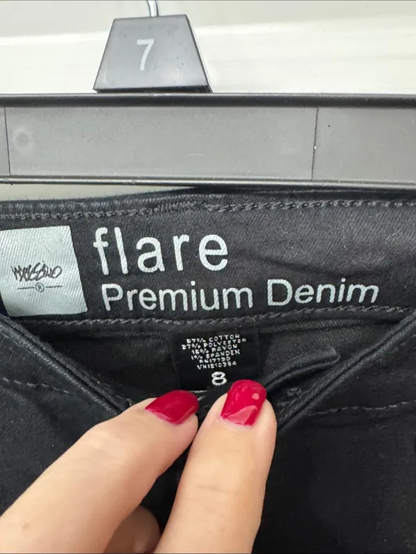 Flare High-Rise Women's Black Jeans - Flare - Image 2