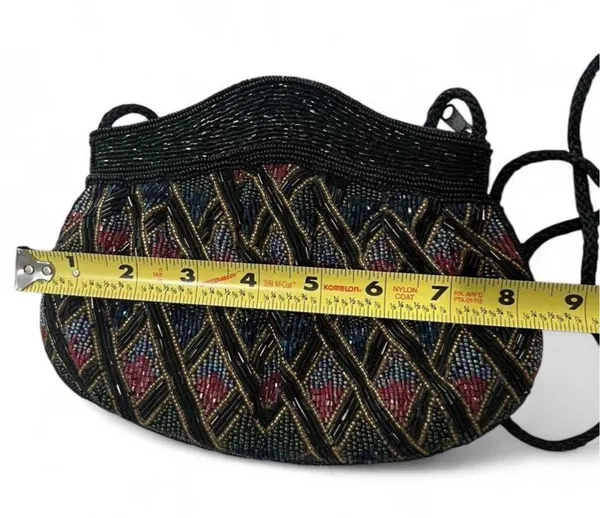Vintage Beaded Bag Black - Image 6