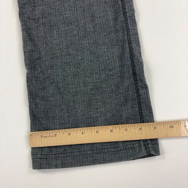 PrAna Pants Womens Small Gray Breathe Drawstring Waist Wide Leg Travel Chino - Image 3