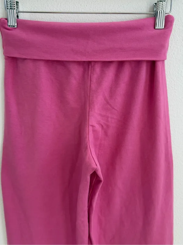Brandy Melville Pink Priscilla Foldover Wide Leg Pants NWT - Image 6
