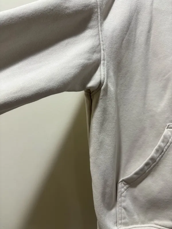 H&M Divided Women’s XS Cream Full Zip Hoodie Neutral Minimalist Sweatshirt - Image 8