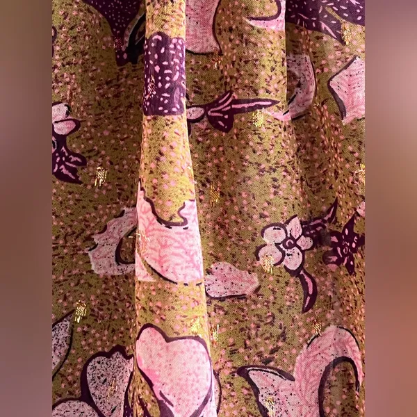 O.P.T. One Pretty Thing x Anthropologie Floral Smocked Balloon Sleeves Top - Image 9