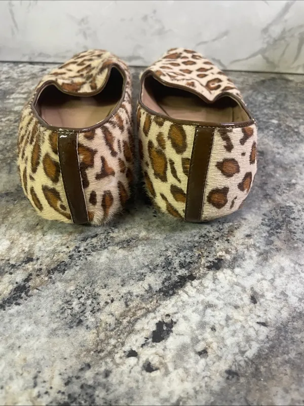 J. Crew Leopard Haircalf Loafers in Brown and Cream - Image 8