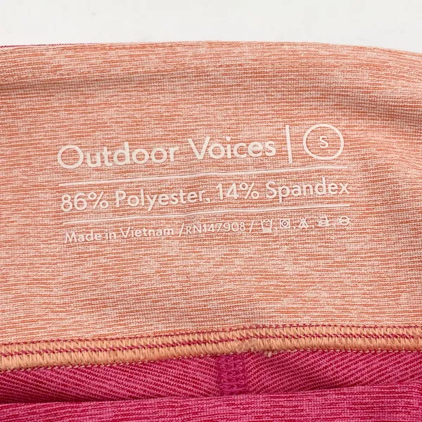 Outdoor Voices Womens S Pink Ombre 7/8 Leggings Colorblock‎ Activewear Pants - Image 6
