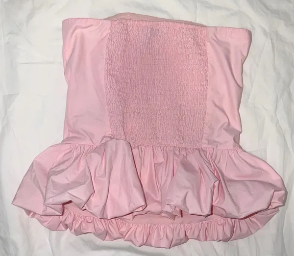 Pink Edikted Strapless Bubble Top - Image 2