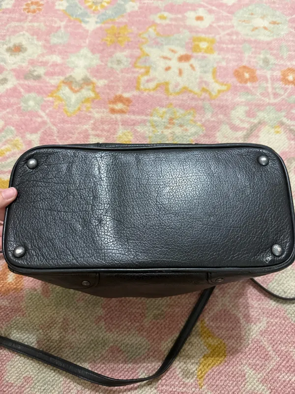 Coach Black Leather Mickie Two Way Satchel Bag F34040 - Image 5