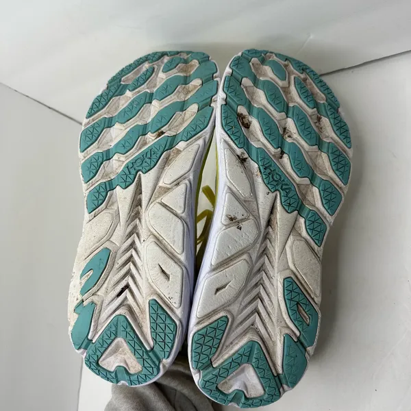 Hoka Womens size 9.5 B Clifton 8 Yellow Running Sneakers 1119394 - Image 12
