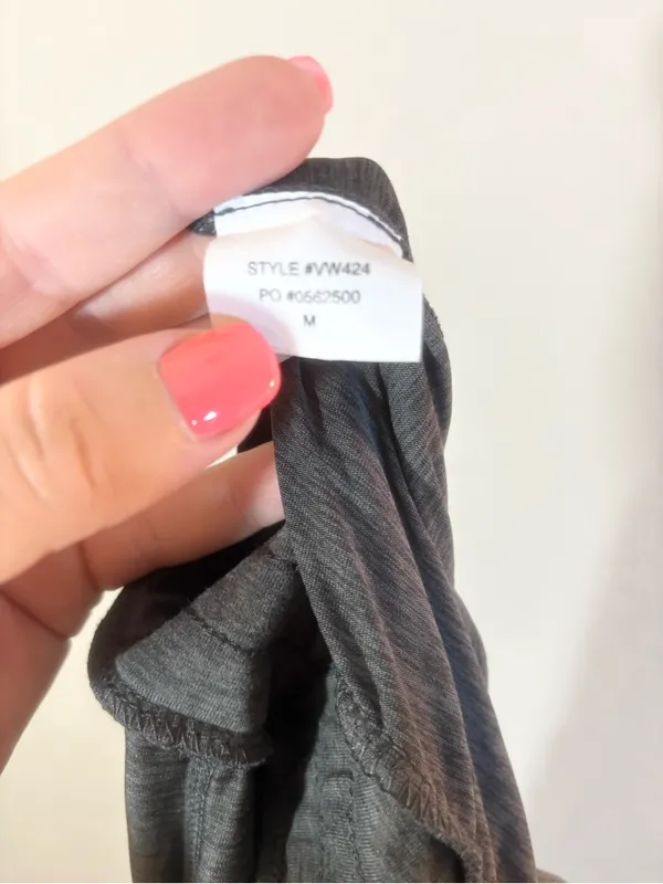 Vuori All Day Romper Jumpsuit Gray Charcoal Heather Size M - Image 9