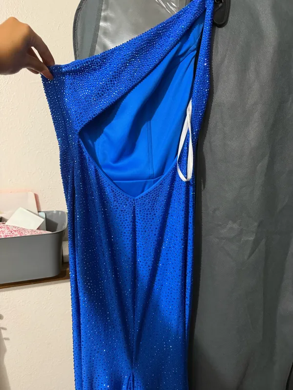 Sherri Hill 54958 Style Prom Dress Blue Diamond - Image 5