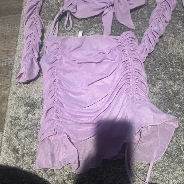 Lucy in the Sky 2 piece lavender set size‎ small - Image 5