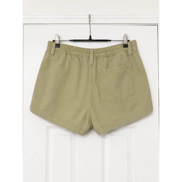 Aerie Light‎ Olive Khaki Shorts Relaxed Fit Casual Beach Summer Medium - Image 4