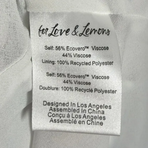 For Love & Lemons Daisy Mae Strapless Satin Patchwork Midi Dress Size 1X NWT - Image 6