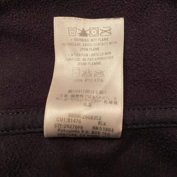 Patagonia Women’s Micro D-Luxe Quarter Zip Pullover Size XL Black - Image 5