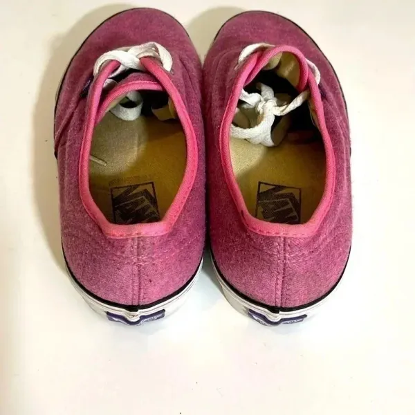 Vans Pink and White‎ Women's Sneakers - Image 4