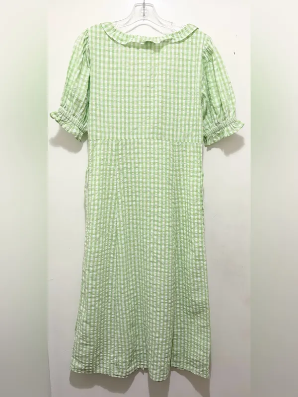 Miss‎ Selfridge Gingham Checked Button-Down Midi Dress Sz. 8 NWT - Image 7