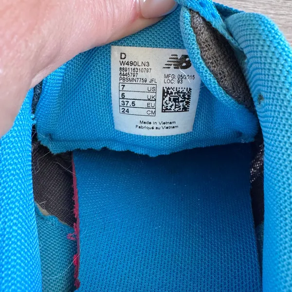 New Balance 490v3 Speedride Womens Running Shoes Grey Blue W490LN3 Size 7 - Image 8