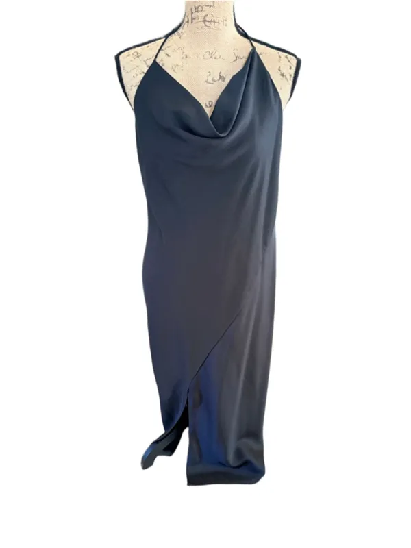 Cushnie + Target Slip Dress with Long Behind the Neck Tie Size 14 - Image 3