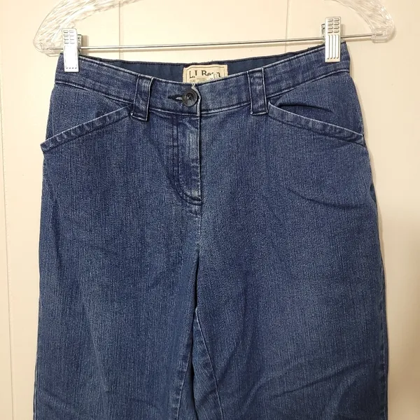 L.L.Bean Classic Fit Straight Leg Jeans Women’s 4 Regular Blue Denim - Image 2