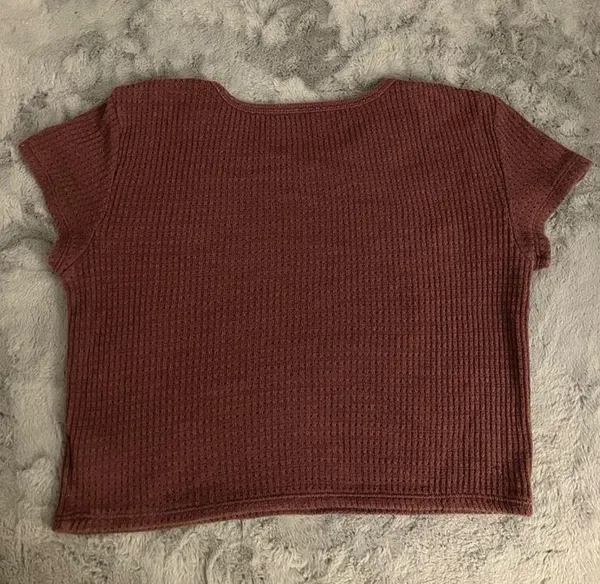 American Eagle waffle crop top - Image 2