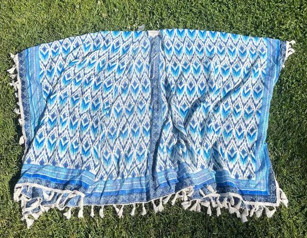 New Blue Tassel Coverup - Image 2
