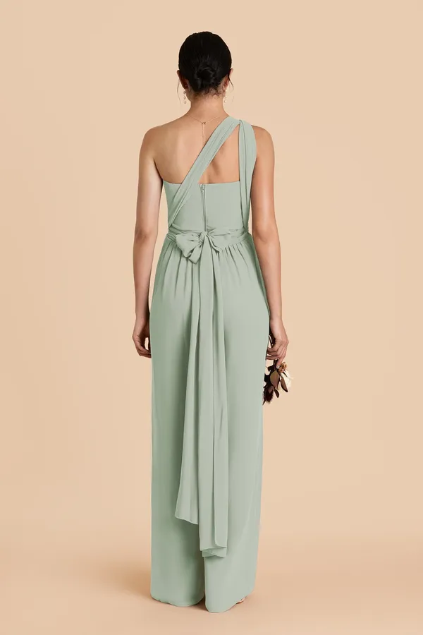 Birdy Grey Chiffon Gigi Dress Jumpsuit - Image 4