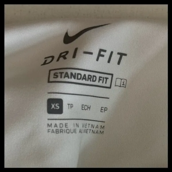 Nike Skort Womens XS White Geometric Dri-Fit Golf Tennis‎ Athletic Activewear - Image 2