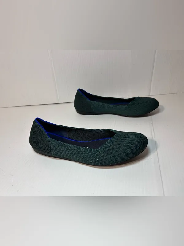 Rothy’s hunter green slip on flats shoe women size 7.5 - Image 2