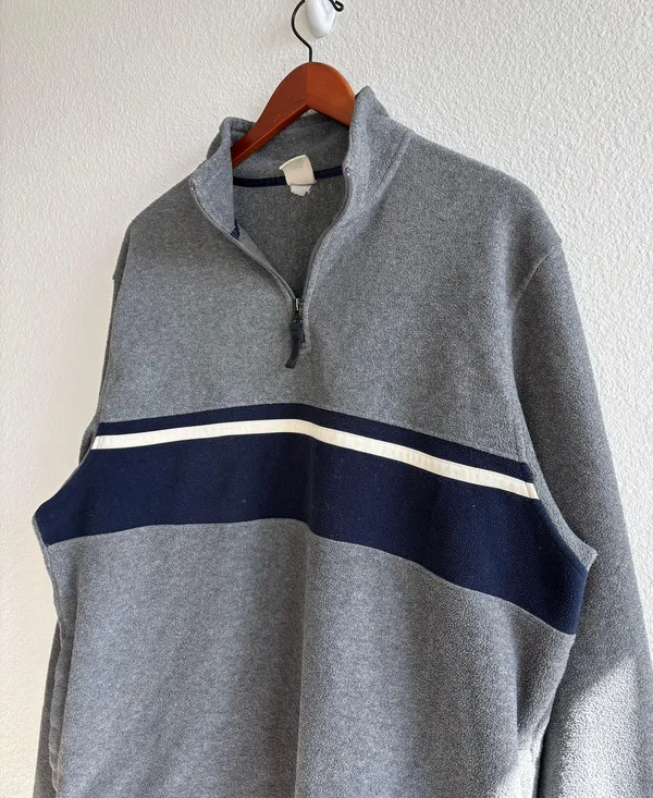 Old Navy Vintage Striped Fleece Sweater - Image 3