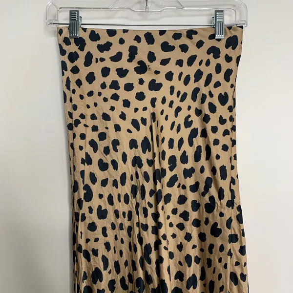 Realisation The Naomi Wild Things Skirt in Tan and Black Small Leopard Womens XS - Image 10