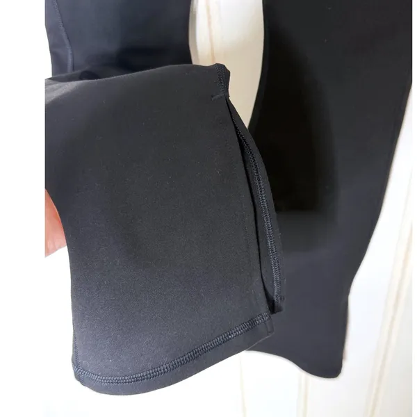 Fabletics Black High Waisted Split Hem Flare Leggings Sz Small - Image 7
