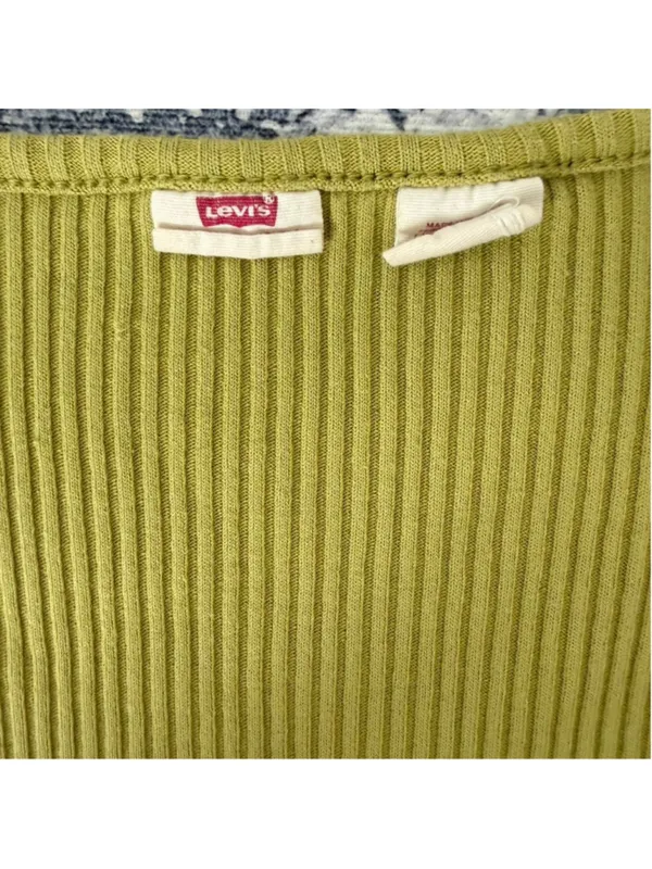Levi's Green BRITT LONG SLEEVE SNAP FRONT LONG SLEEVE TOP - Size XS - Image 6