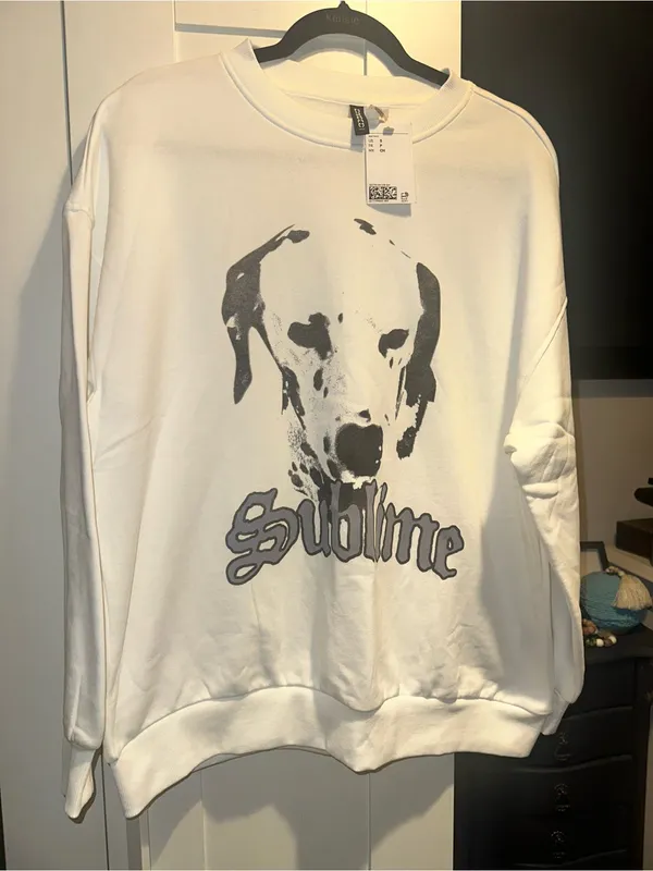 NWT SUBLIME DALMATIAN OVERSIZED PRINTED SWEATSHIRT - Image 3