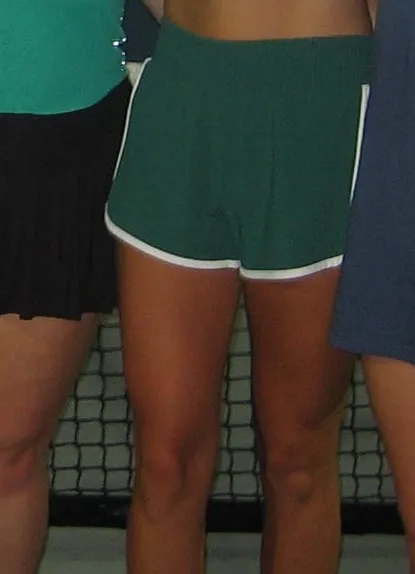All In Motion Green and white target shorts with ruffle - Image 2